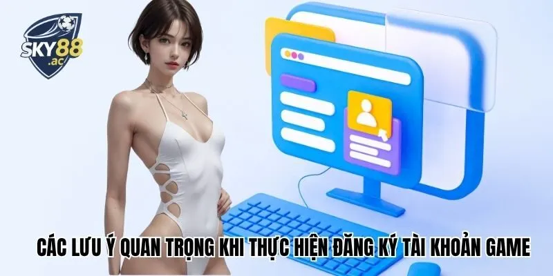 Các lưu ý quan trọng khi thực hiện đăng ký tài khoản game